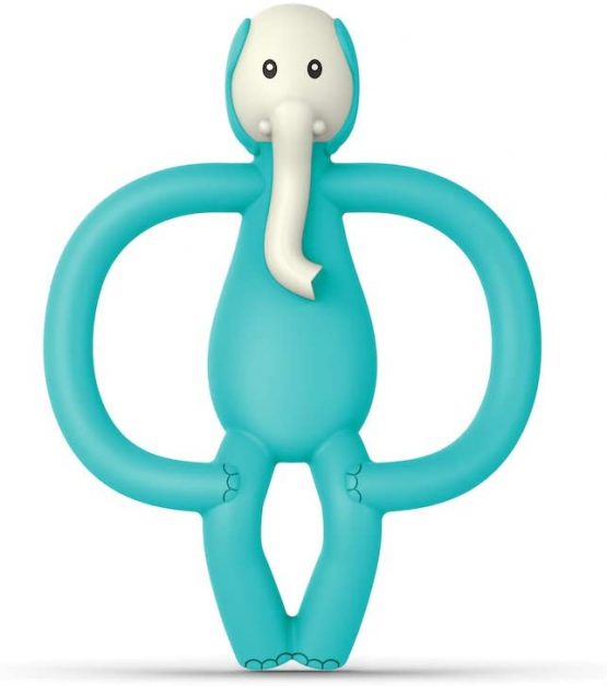 Matchstick Monkey, Echo Elephant Baby Teething Toy, Stimulates and Massages Sore Gums, 3 Months Old +