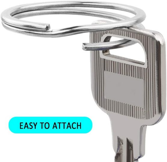 60 Pack Split Rings,Stainless Steel Key Rings Round Flat Key Chains,Key Rings for Cars Bags Accessories(20mm,25mm,30mm,35mm) - Image 3