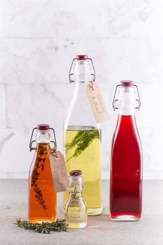 Kilner Square Clip Top Bottle, 8.2 x 8.2 x 31.8 cm - Image 3