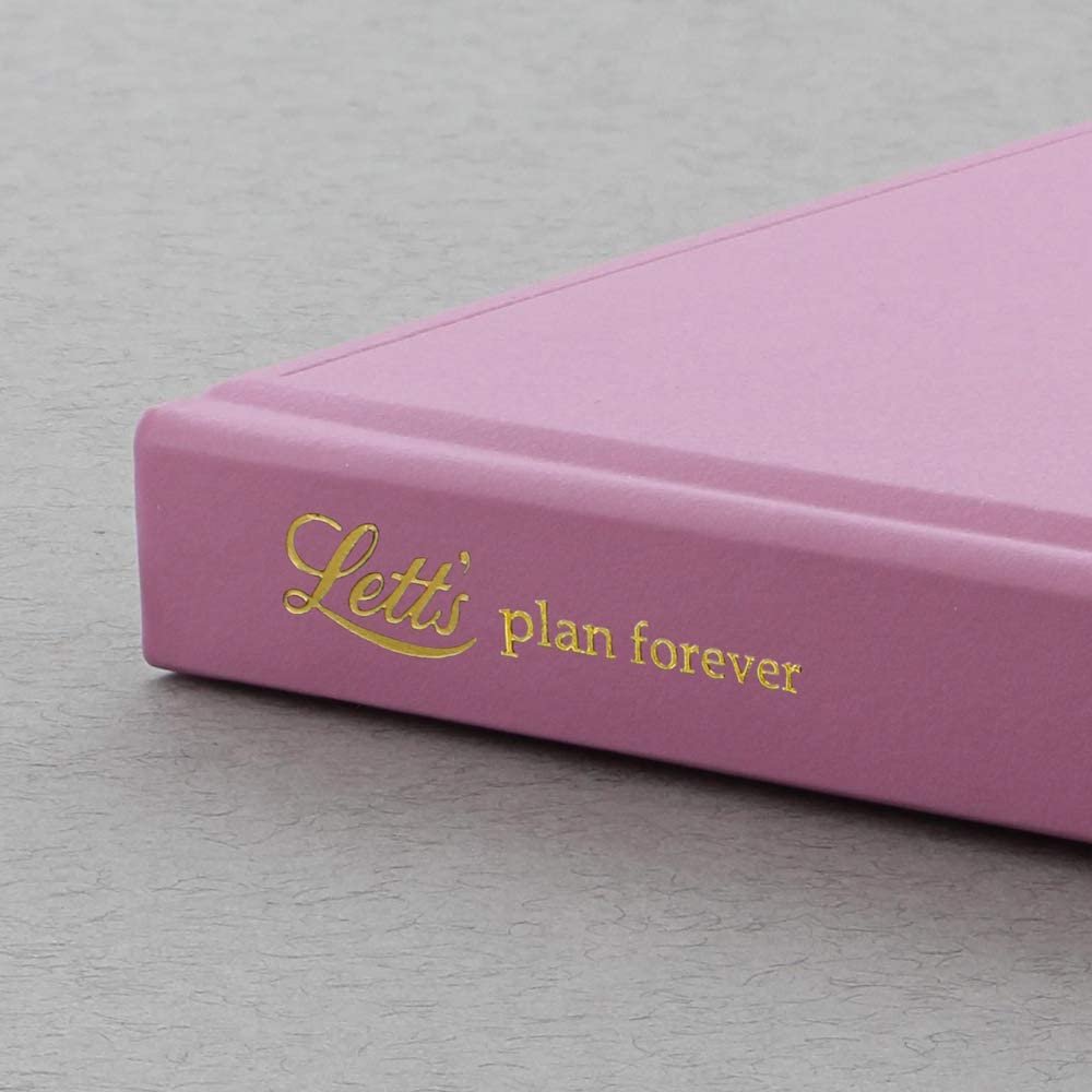 Letts Icon Perpetual UndatedDiary - pink - Image 3