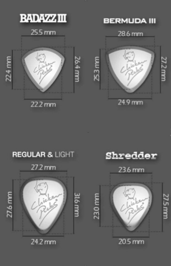 ChickenPicks ChickenPicks 3 x Guitar picks Shredder 3.5 mm - Image 2