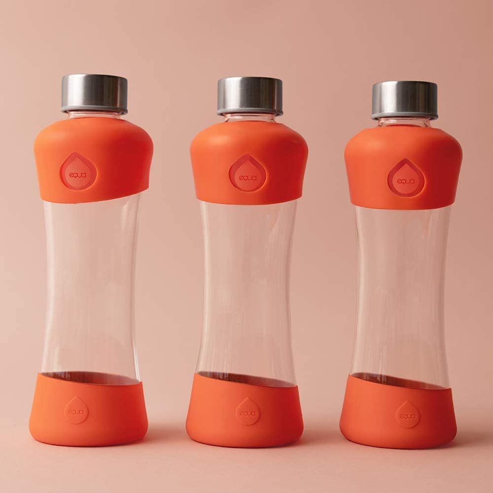EQUA Glass Bottle, Active Tangerine, 550 ml - Image 3