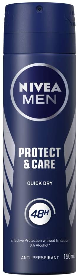 Nivea Men Protect & Care 48h Anti-Perspirant Spray, 150ml