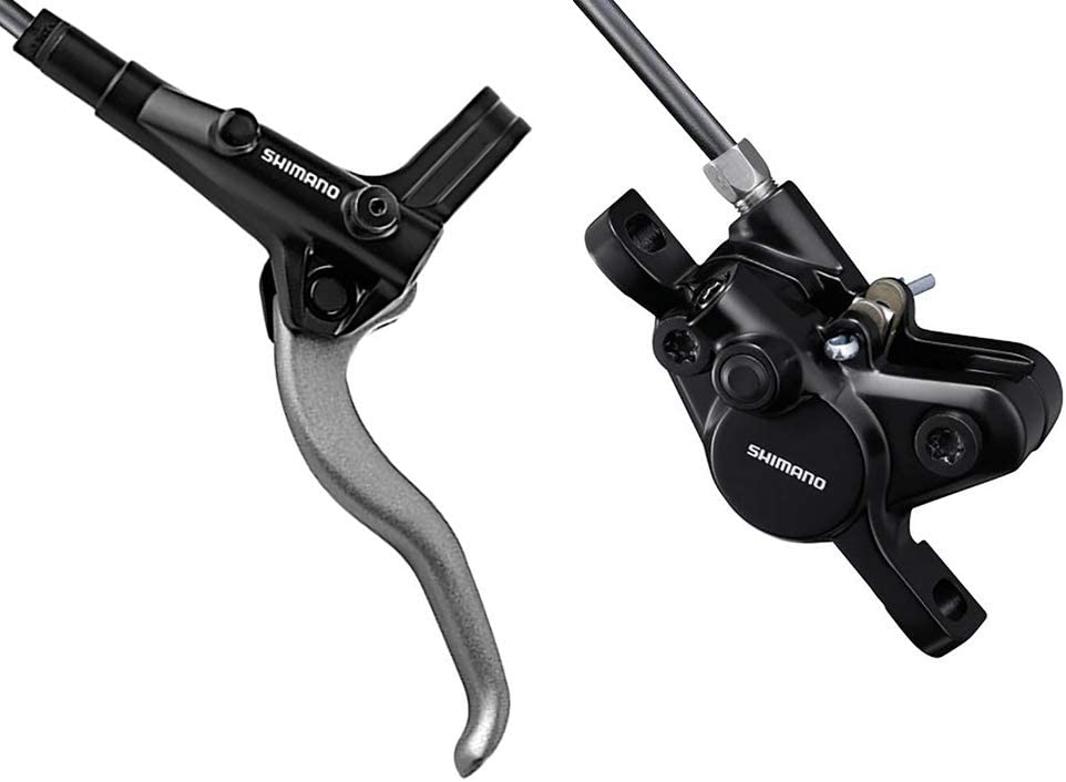 Shimano BL+BR MT400 Acera, Hydraulic Disc Brake Kit Unisex Adult, Black, Rear, Posteriore