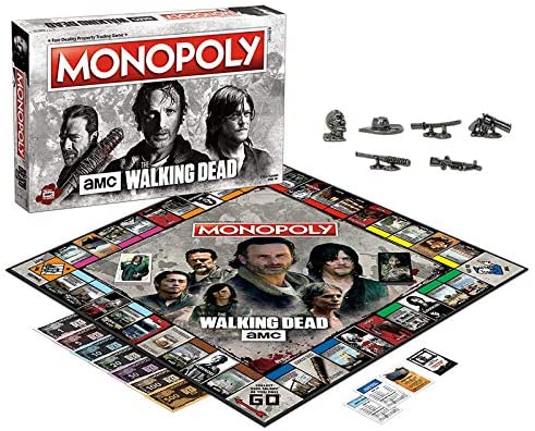 AMC :THE WALKING DEAD MONOPOLY : BOARD GAME 2017, Black, Medium - Image 2