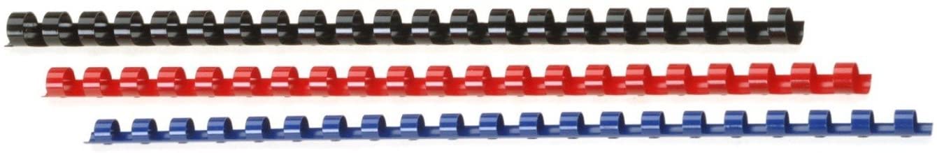 Genie 12367 6 mm Pack of 25 A4 Plastic Binding Combs - Suitable for All Binders Black - Image 2