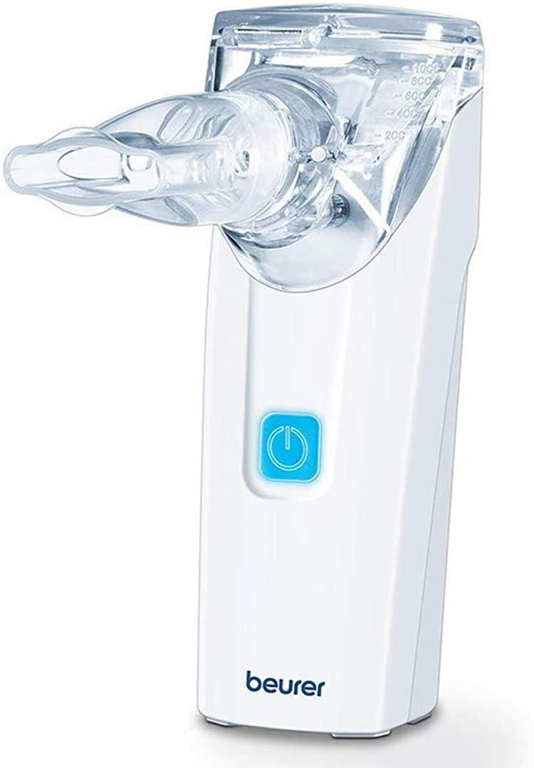 Beurer IH55 Portable Nebuliser With Travel Pack, UK Plug, Adults & Children, Colds, Asthma & Respiratory Issues