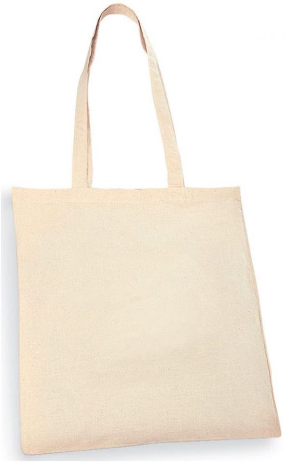 eBuyGB Pack of 10 Natural Cotton Shopping Tote Bags - Shoppers
