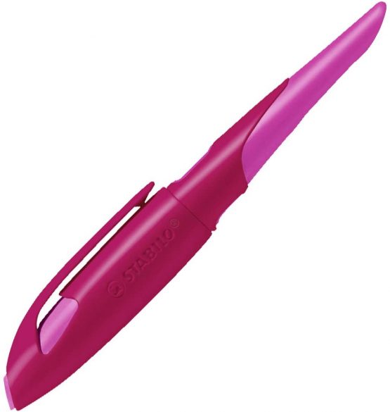 Ergonomic School Fountain Pen - STABILO EASYbirdy A Nib Right Handed Berry/Pink