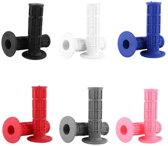 Motorcycle Handlebar Grips, 1 Pair 22mm 7/8 Inch Universal Rubber Motorcross Handle Grips Anti Slip Motorbike Handlebar Grips Hand Grips(Red) - Image 4