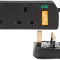 pro elec PL15364 2 Gang Surge Protected Extension Lead, 3m, Black