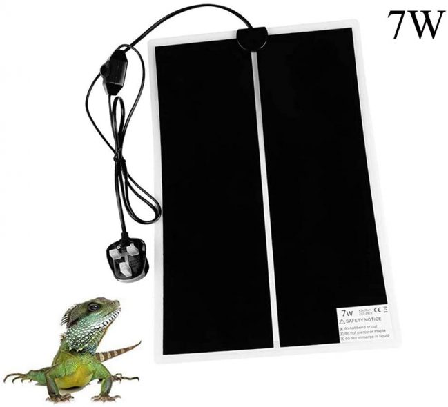 Curated visual reference: Smartphone Controlled Heat Mat For Reptile Basking Reference: Nekosuki Reptile Heating Mat 7W 11 5 9 Inch Waterproof