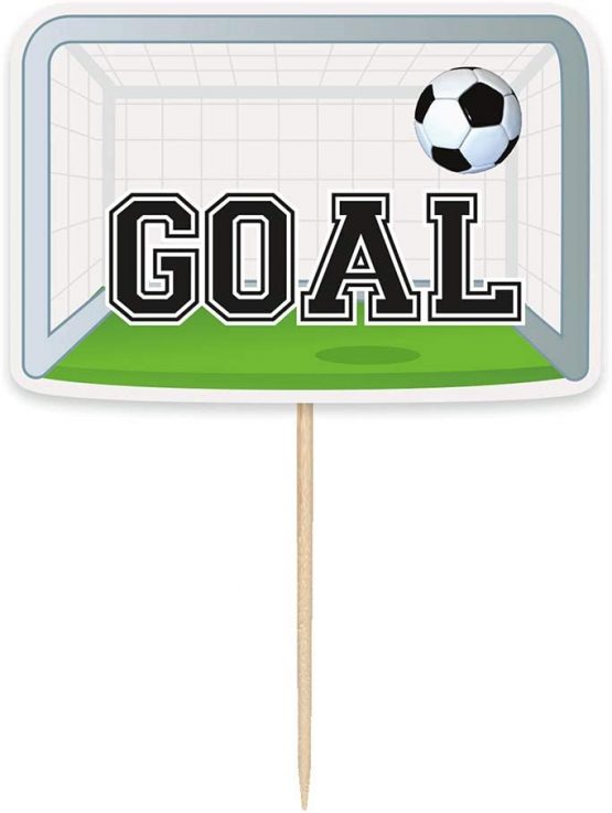 Unique Party 27285 3D Soccer Ball Cake Toppers | 6 Pcs - Image 2