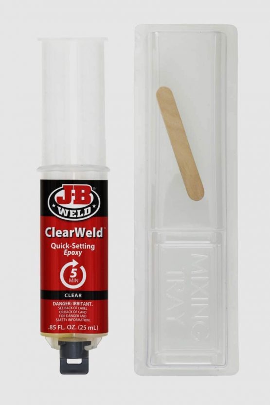 JB Weld 50112UK ClearWeld Quick Setting Epoxy 25ml, Clear, 25 ml - Image 3