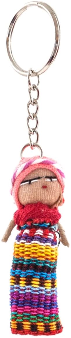 Windhorse Worry Doll Keychain, Multicoloured, 4x8x1cm, Handmade Worry Doll Design, Unisex-Kids - Image 3