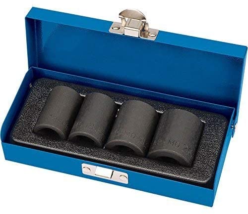 Draper 34032 1/2" Sq. Dr. Locking Wheel Nut Set (4 Piece), Black