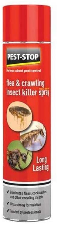 Pest-Stop Flea & Crawling Insect Killer Spray - Fast-Acting Indoor Use Against Fleas, Cockroaches, Ants and More - 300ml