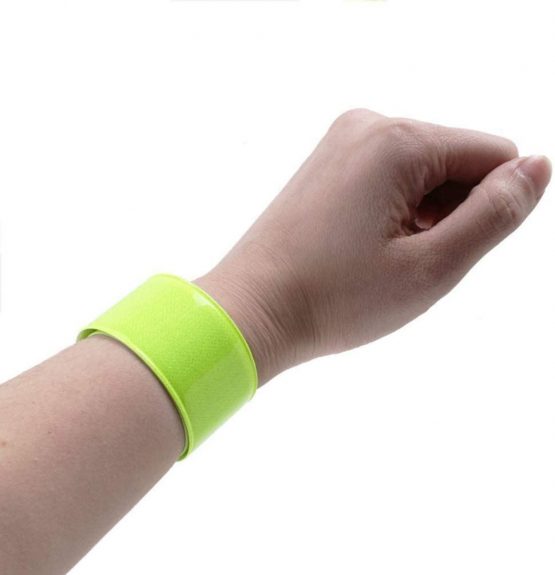 LIOOBO 10PCS Fluorescent Slap Bracelets Reflective Bands Ankle Cuff Snap Bracelet for Party Walking Hiking Jogging - Image 2