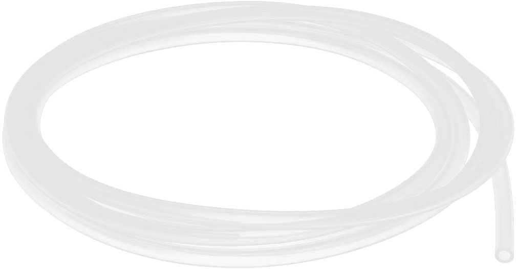 sourcingmap A15121600ux1000 3mm x 5mm Silicone Vacuum Translucent Tube Beer Water Air Pump Hose Pipe 2 Meters Long Semi-Clear