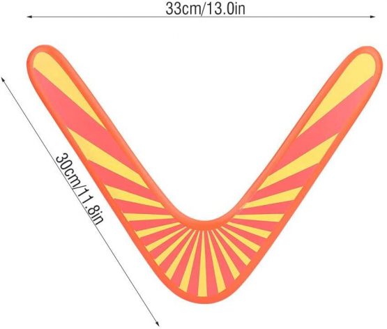 Boomerang Wooden Orange Throwback V Shaped Boomerang Flying Disc Throw Catch for Children Kids Outdoor Games Sports Gift Toy - Image 2