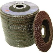 Toolzone Trade Quality 115mm - 4 1/2"" inch 80 Grit Sanding Flap Disc (10 pack) AB011