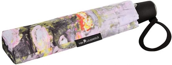 VON LILIENFELD® Folding Pocket Umbrella Automatic Lightweight auto Open/closeTelescopic Motif Women Art Claude Monet: Waterlilies - Image 3