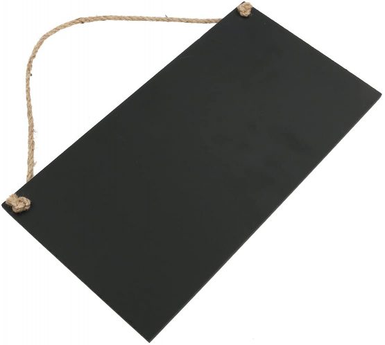rosenice Mini Black Wooden Message Signs rectanguilaire 26 x 14 cm - Image 2