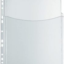 Herlitz 10834596 Catalogue Pocket A4 PVC Film with Pleats for High Capacity – PVC-Soft Film, Pack of 5
