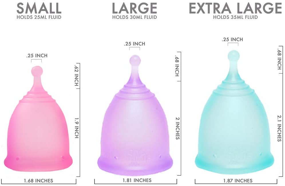 Pixie Menstrual Cup + Includes Storage Bag, Cleaning Wipes & Ebook ...