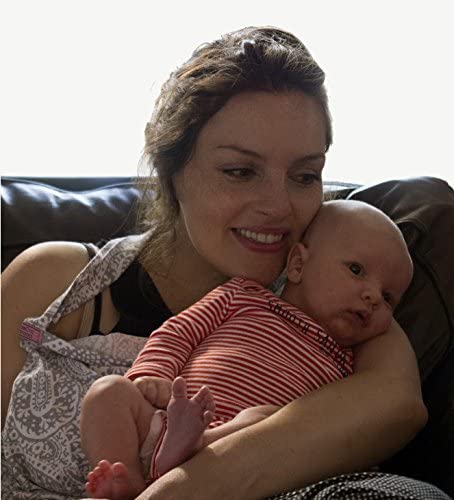 BebeChic.UK - Oeko-Tex Certified 100% Cotton - Breastfeeding Covers - Boned Nursing Tops - Navy Blue/White dot - Image 4