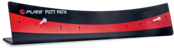 Pure2Improve Unisex's Putt Path, Black/Red, One Size