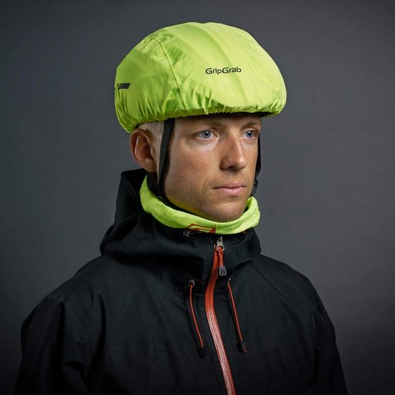 GripGrab Waterproof Windproof Cycling Rain Helmet Cover Reflective Bicycle Commuting High-Visibility Road MTB Headwear - Image 2
