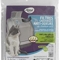 Aime Anti-Odour Filters for Cat Litter Boxes - Pack of 3