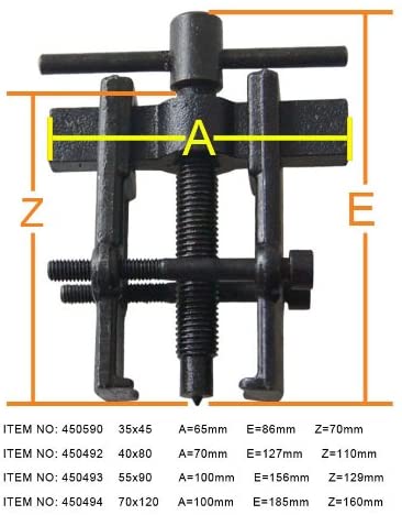 KATSU Two Jaw Gear Bearing Puller 8 Inch (70 x 120mm) - Image 2