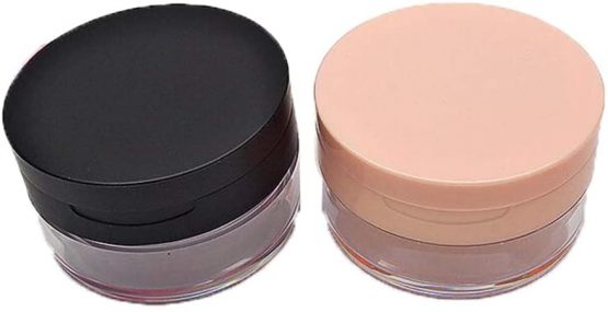 1PCS 20g/0.7oz Empty Portable Loose Powder Case Container Blusher Dressing Talcum Powder Box Makeup Cosmetic Storags Holder with Sifter Sponge Puff and Flip Cover DIY Beauty Tool (Pink) - Image 4