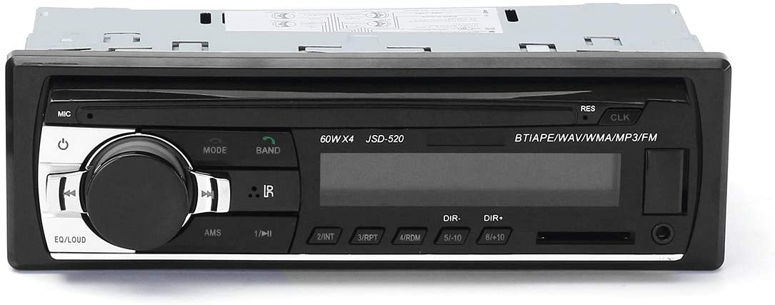 MOMOALA JSD520 Car Bluetooth FM Radio Stereo Hands-free MP3 Player Buit-in Microphone, Black - Image 3