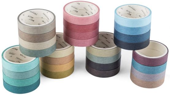 Yubbaex Washi Tape Pastel Decorative Tape for DIY, Crafts, Gift Wrapping, Scrapbook Supplies 28 Rolls - Image 3