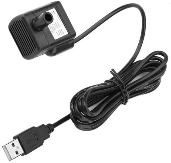 Small Water Pump 5V 1.5W Mini USB Brushless Aquarium Water Pump Submersible Fish Tank Pet Fountain Pump Water Circulation Pump