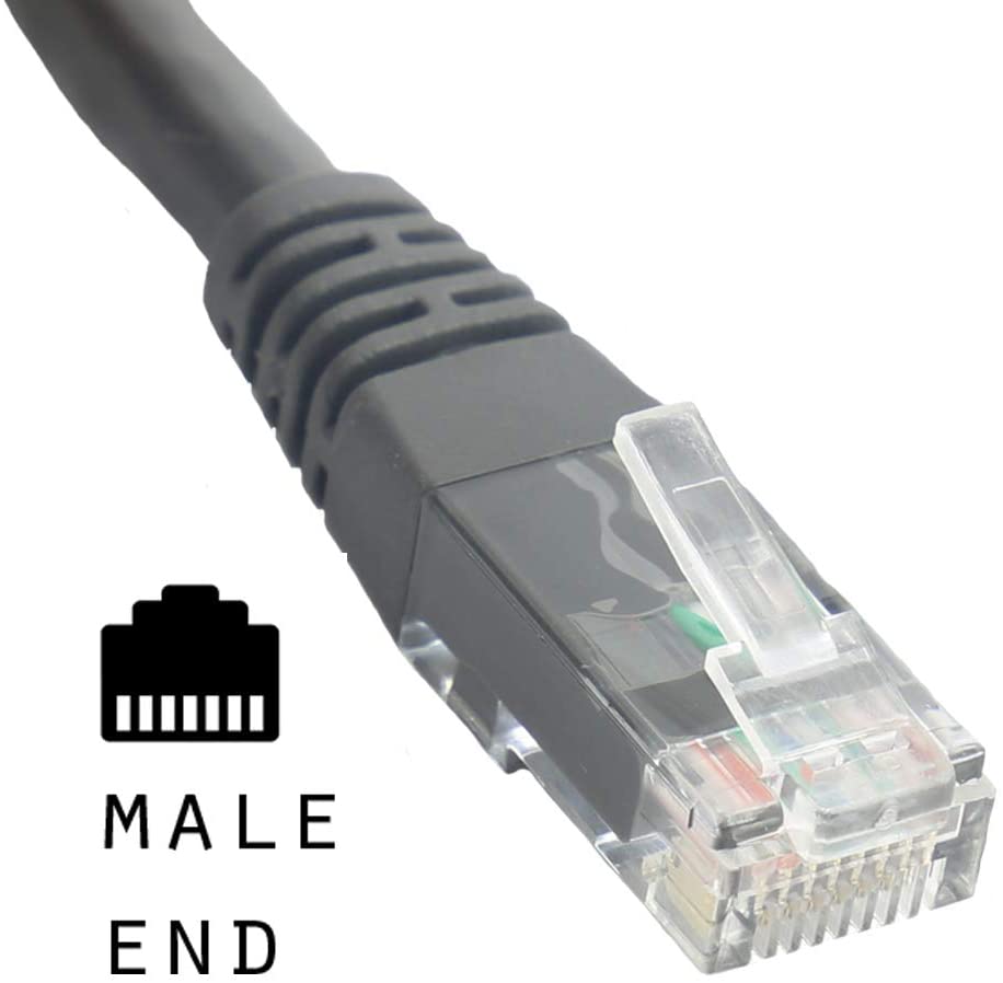 Grey rhinocables Ethernet RJ45 Extension Cable CAT5e/CAT6 Network Internet Extender — Male to Female Patch Cord Connector — 10m CAT6 1000cm 