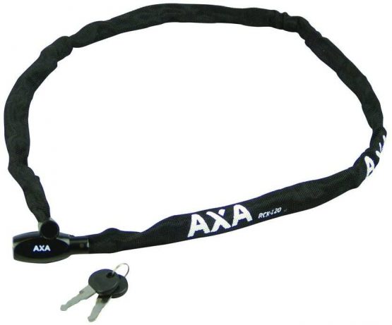 AXA Unisex's Rigid Black Bike Chain Lock, 1200 mm x 3.5 mm - Image 2