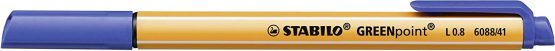 Felt Tip Sign Pen - STABILO GREENpoint Box of 10 Blue - Image 2