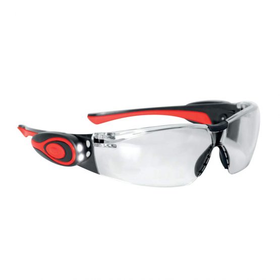 JSP Stealth 8000 LED Safety Spectacle with Clear Anti Mist Lens - (ASA106-121-300) - Image 2