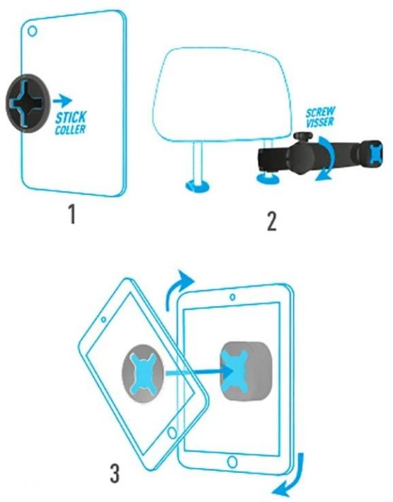 SUPPORT MOBILIS U UNIVERSAL CAR TABLET KIT - Image 2