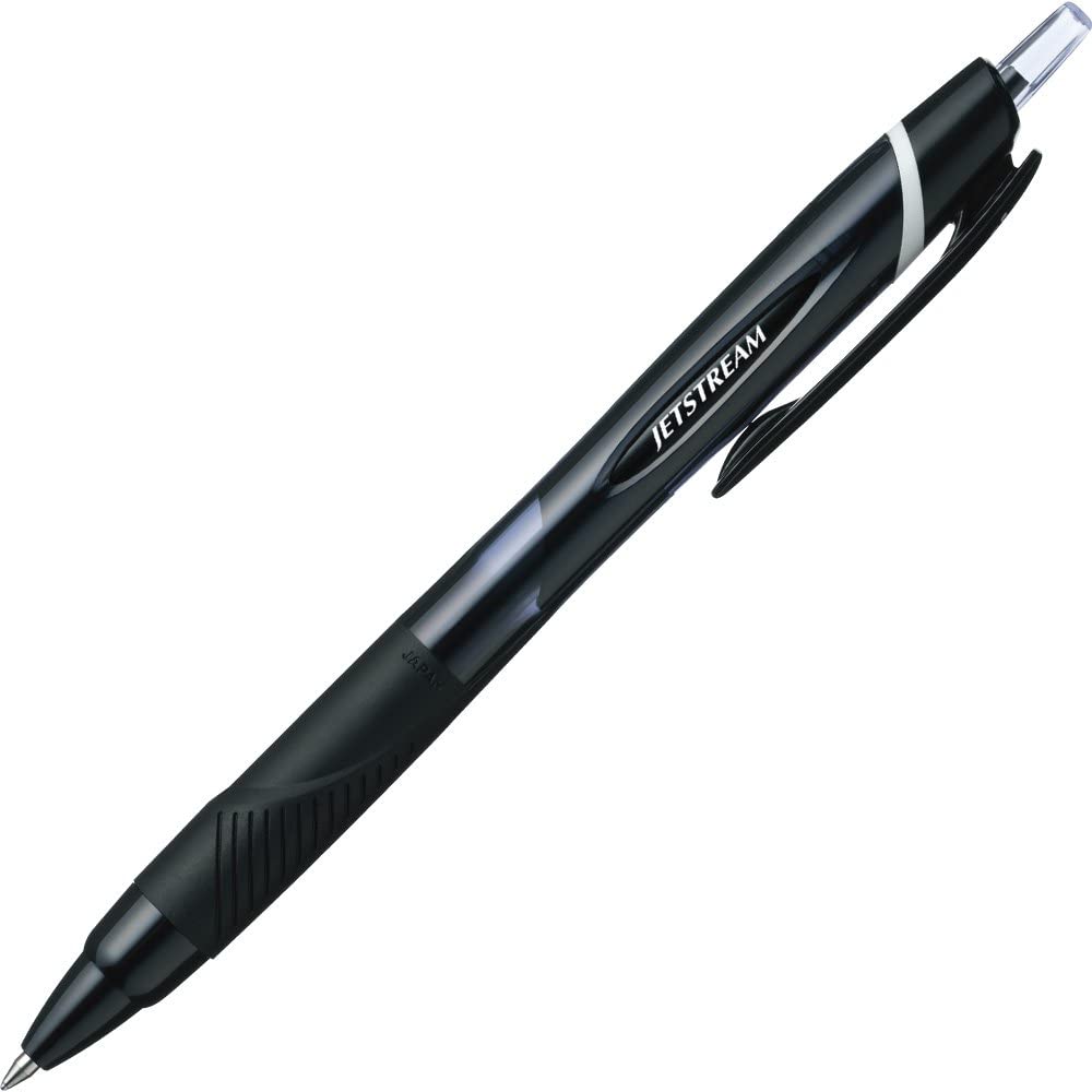 Uni-Ball Jetstream Ink Pens Mix SXN150C retractable with Grip, 0.7 mm Fine Tip - black (Pack of 10), 10 count (Pack of 1)
