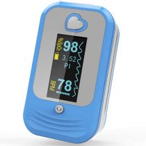 Pulse Oximeter, MED LINKET AM801 5 in 1 Oxygen Saturation Monitor Monitoring SpO2, Temperature, Pulse Rate, Perfusion Index, PPG, Overlimit Reminder and Anti-shake Function, Medical Grade CE Approved