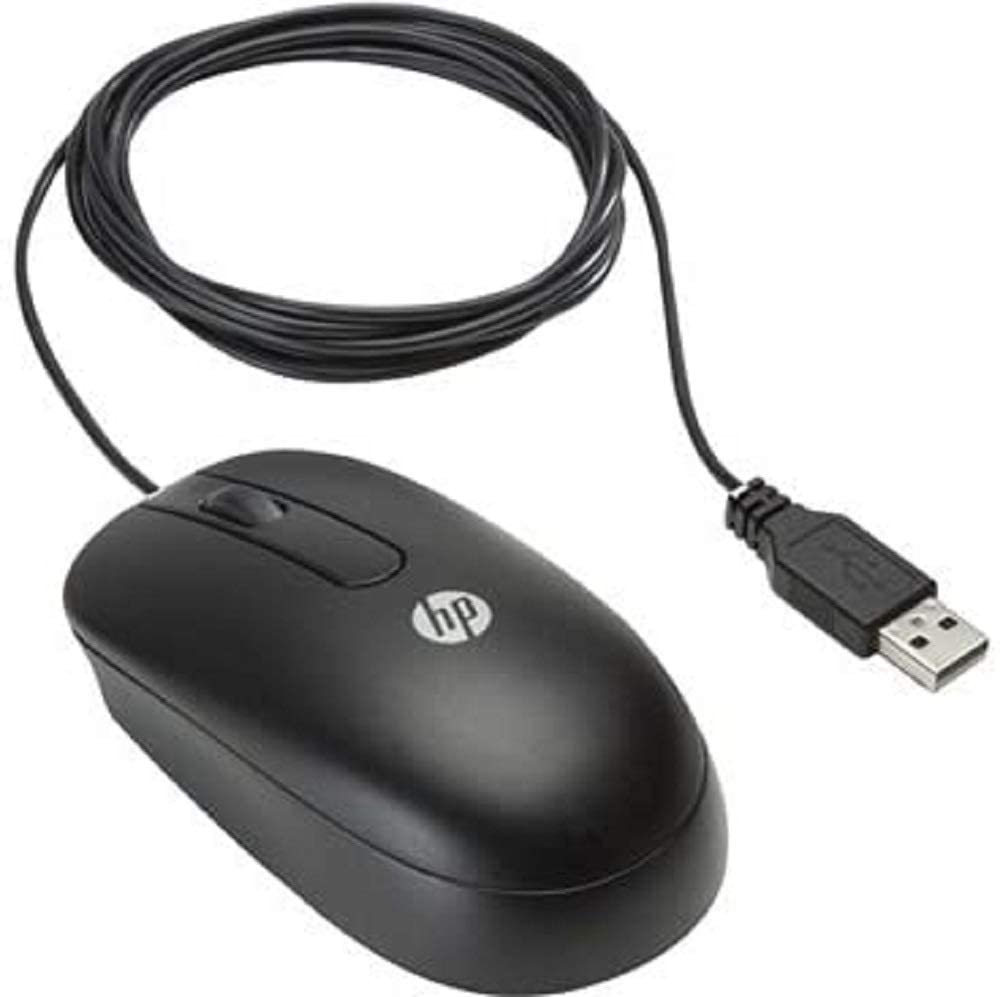 HP H4B81ET 3-Button Sleek and Durable USB Laser Mouse, Black