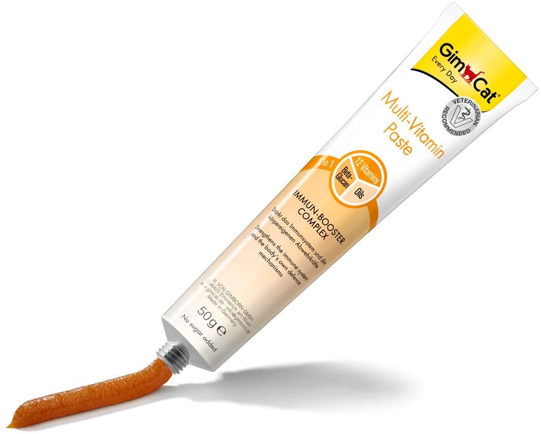 GimCat Multi-Vitamin Paste - This healthy cat snack activates and strengthens the immune system - 1 tube (1 x 50 g) - Image 3