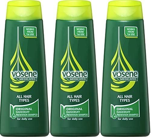 Vosene Medicated Original Dandruff Prevention Shampoo 200ml x 3 Packs, 250 ml (Pack of 3)