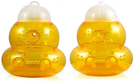 Aspectek Wasp Trap - Wasp Catcher, Bee Trap, Yellow Jacket Traps, Fruit Fly Trap, Hornet Trap, Indoor, Outdoor, Hourglass-Shaped