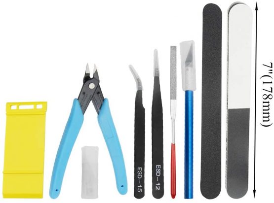 WMYCONGCONG 13 PCS Gundam Model Tools Kit Modeler Basic Tools Hobby Building Tools Kit for Car Airplane Model Assemble Building Repairing and Fixing - Image 2